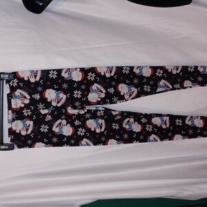 Rudolf the Red Nose Reindeer Santa Claus print Leggings - S